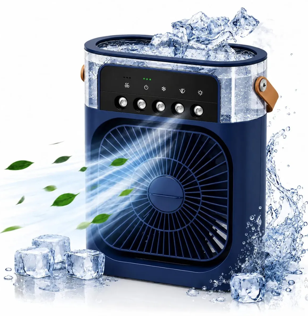 Mini Aire Evaporativo Portatil Luces led