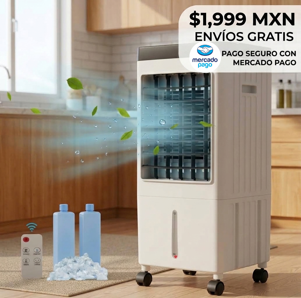 Acondicionados Portátil Con Caja Hielo Y Control Remoto 10 litros
